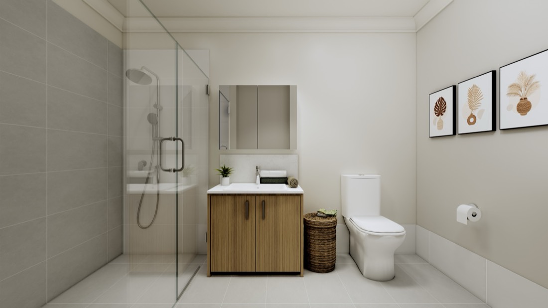 Bathroom in a Berrigan Grove villa
