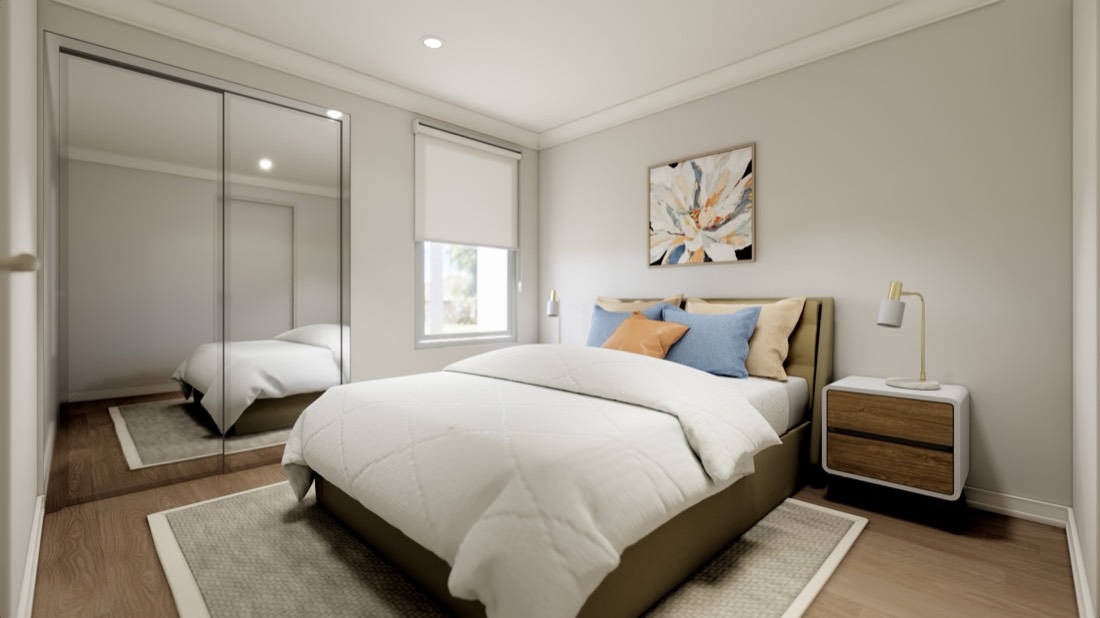 Main bedroom in a Berrigan Grove villa