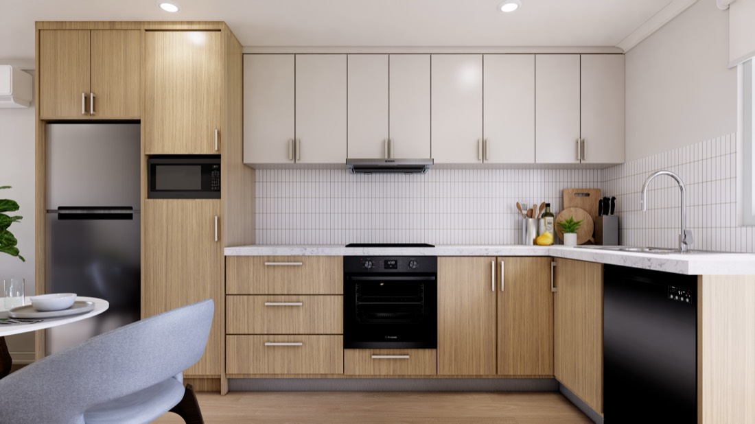 Kitchen in a Berrigan Grove villa