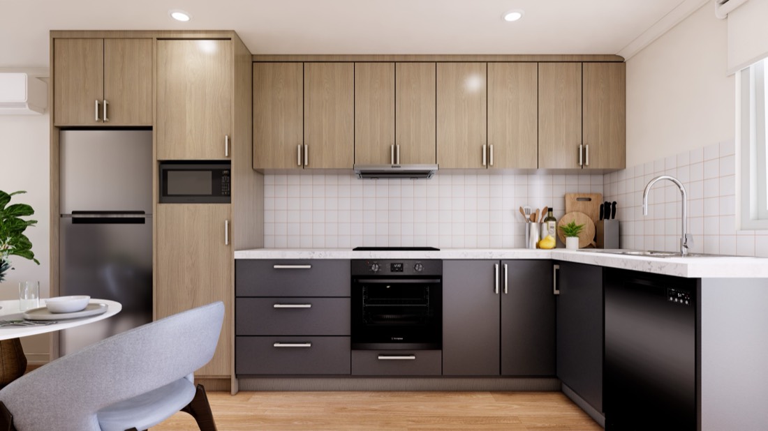 Riversand interior colour scheme at Berrigan Grove