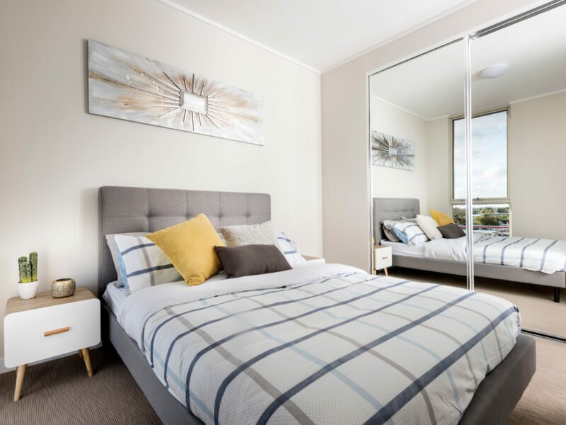 Bedroom in a Momentum Apartments residence, Cannington